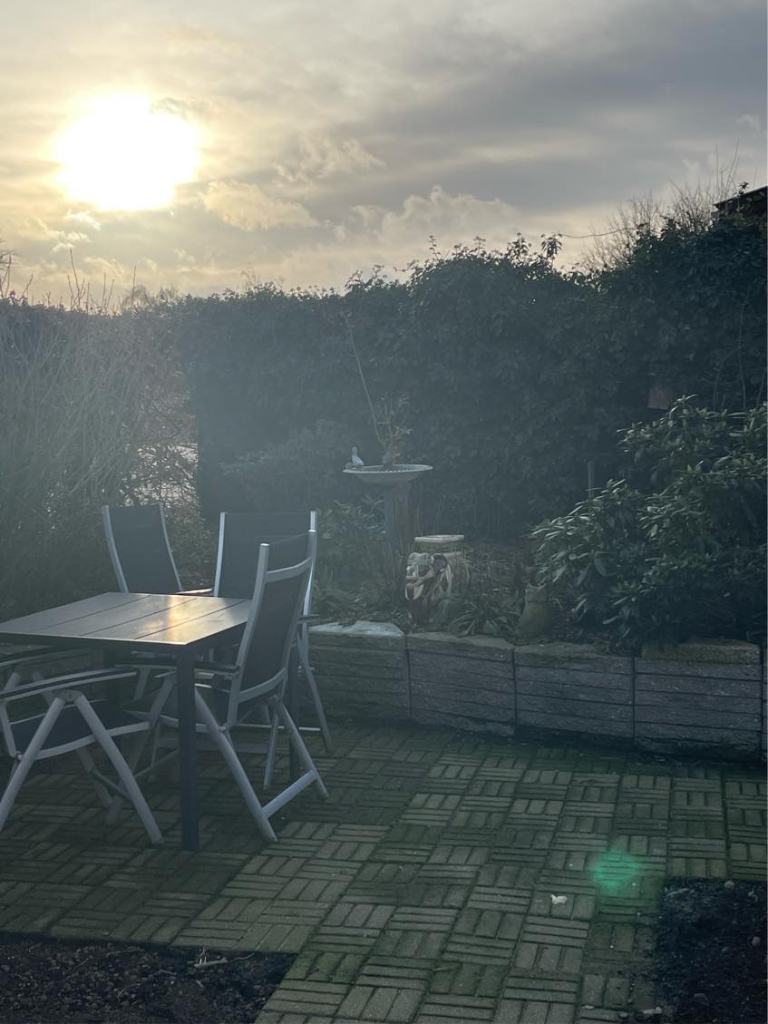 Udgravning til terrasse, kantsten og jord kørses væk