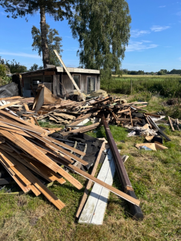 Afhentning af blandet byggeaffald