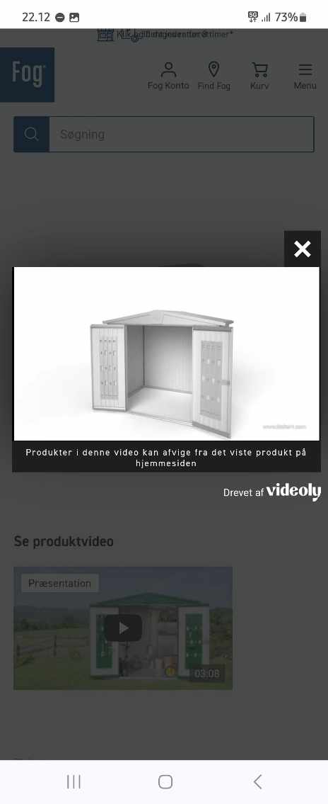 Samling af stål skur