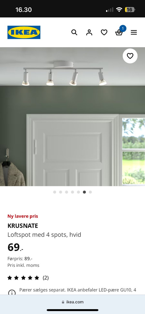 Samle/bygge IKEA pax skab 150x200cm. Ophængning af lampe i soveværelse, entré og depotrum. Bore gardinskinne fast på loft i stue og soveværelse