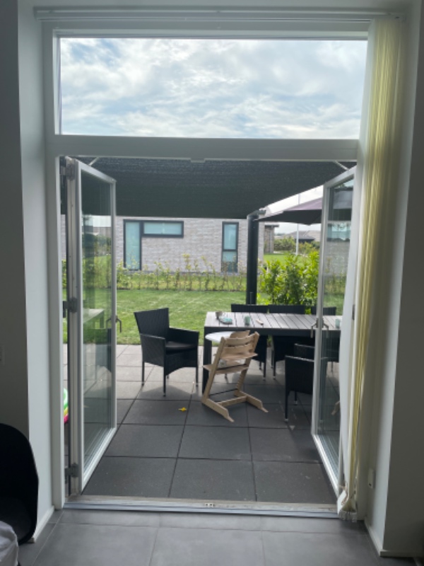Udskift af terrassedør. Fra svingdør til skydedør