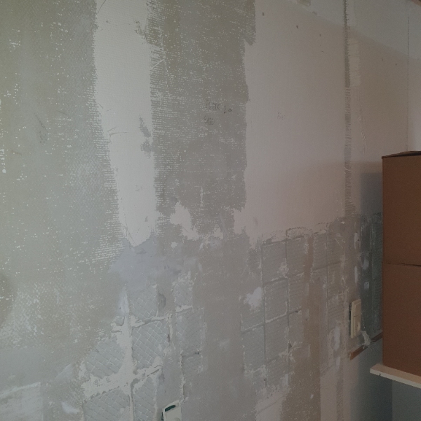 Fjernelse og maling af vægge