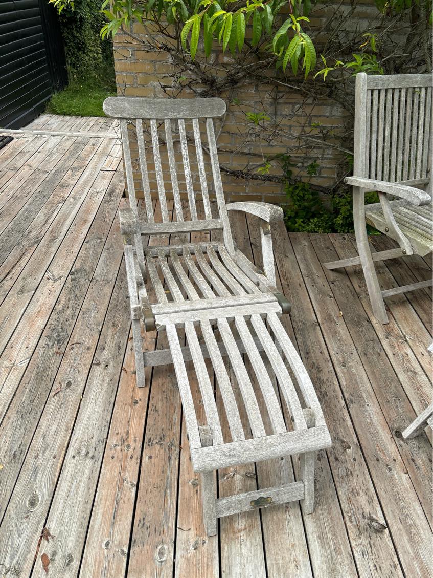 Slibe havemøbler teak