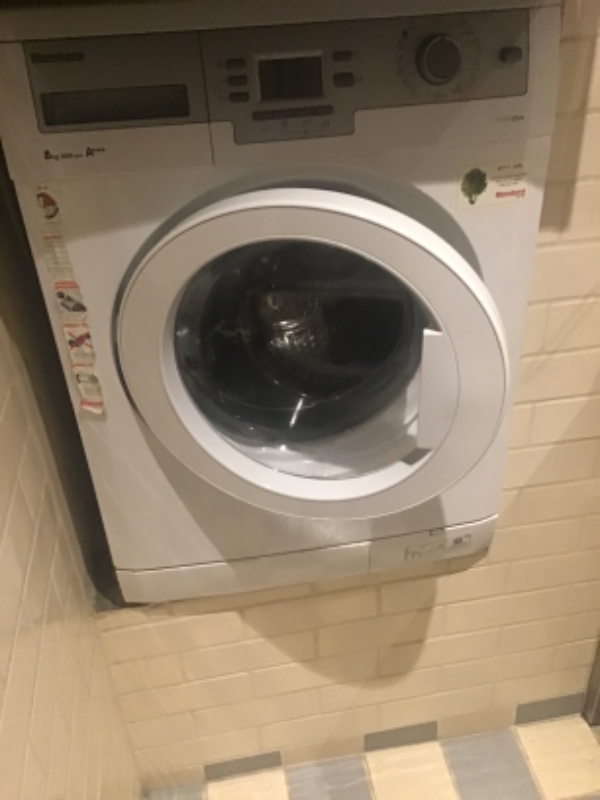 Afmontering og bortskaffelse af vaskemaskine samt tilslutning af ny.