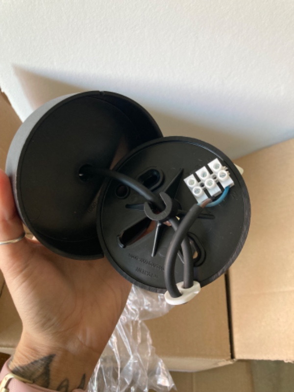 Montering af tre lamper