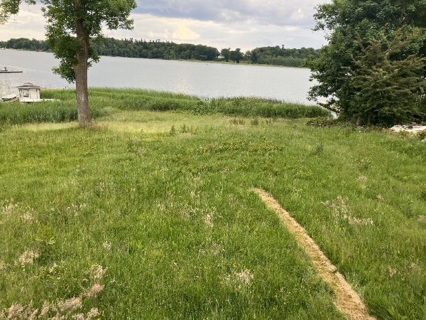 Plæneklipning med plænetraktor