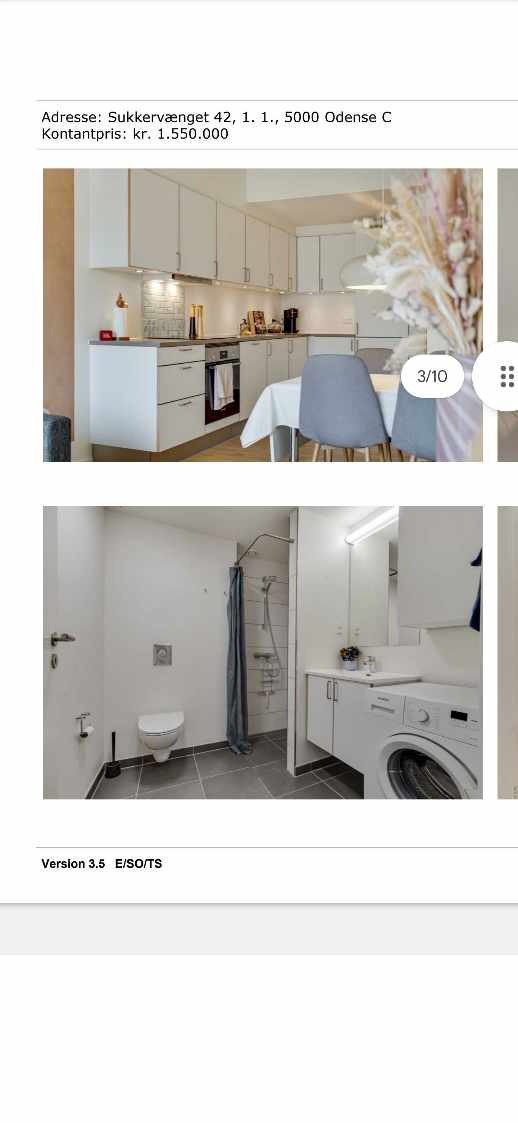 Malet lejlighed på 50 kvm samt fikset huller