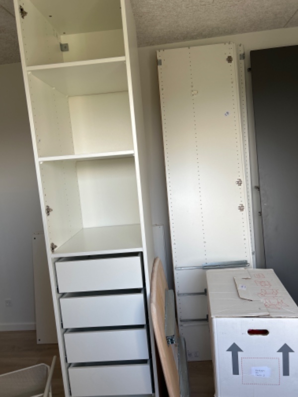 Samling af klædeskab fra Ikea