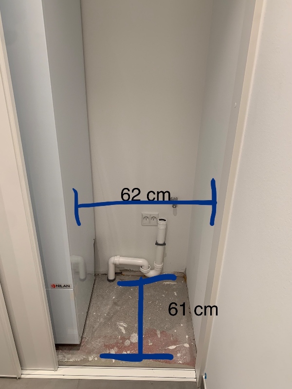 Installation og montering af vaskesøjle