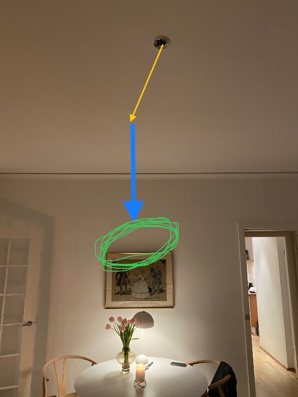 Ophæng og el-tilslutning af loftlampe