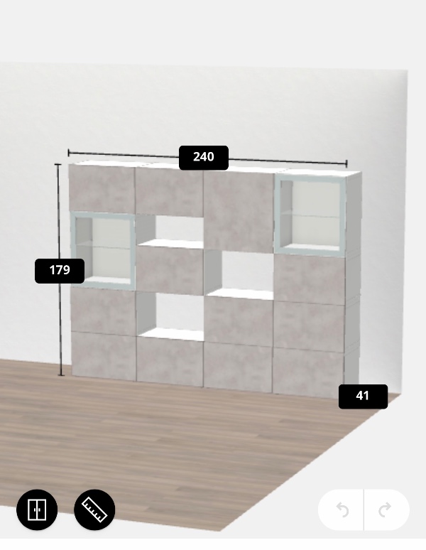 Reol op og hænge på betonvæg