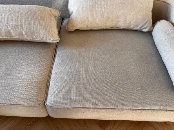 Rensning og imprægnering af Sofa plus rensning af topmadras og seng 1,4x2 m.
