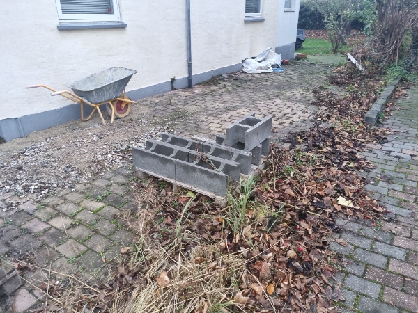 Afhentning af byggeaffald