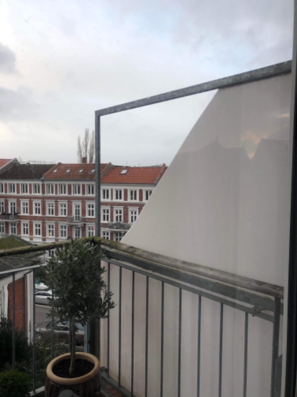 Reparation af vindskærm på altan