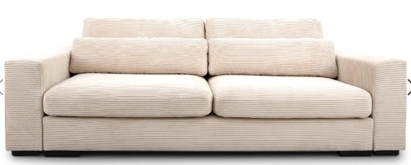 En sofa og en seng samles