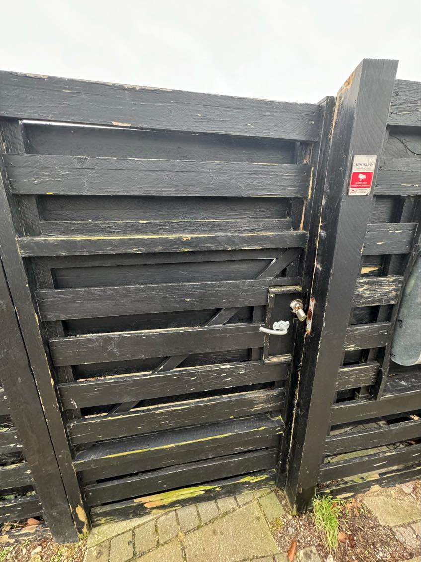 Reperation/udskiftning af havelåge