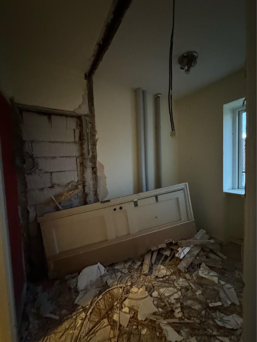 Afhentning af byggeaffald