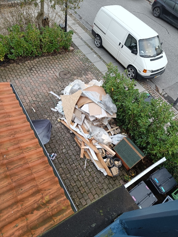 Afhentning af byggeaffald