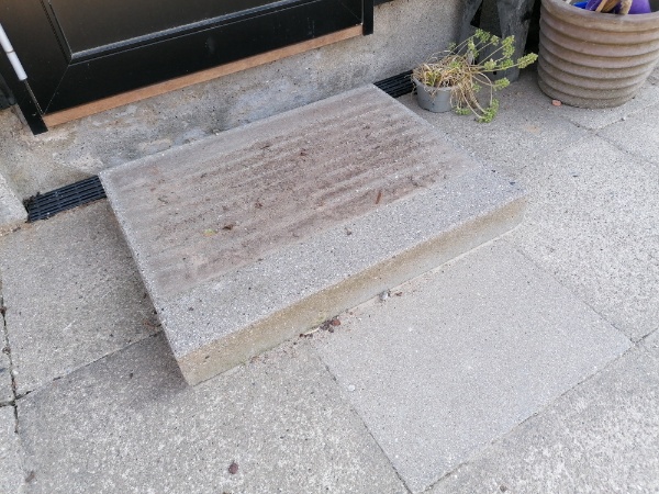 Afhentning af beton fliser