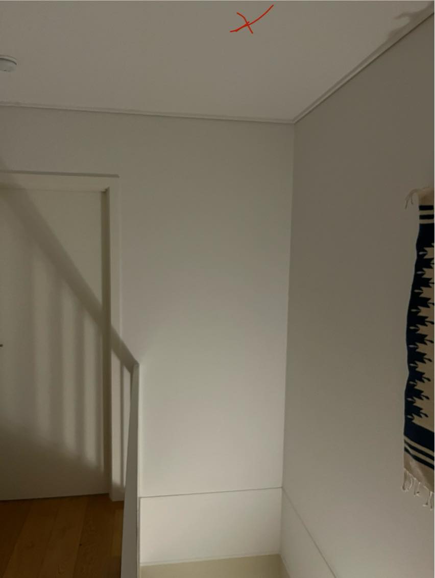 Hænge lampe over trappe