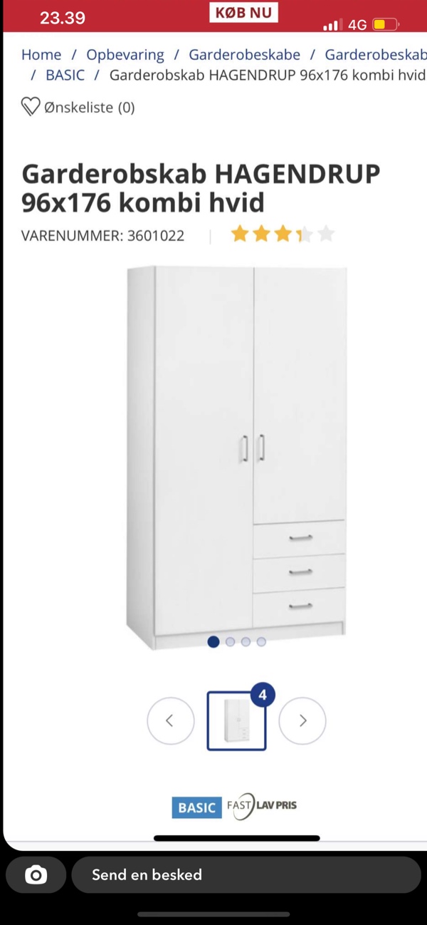 Montering af 2 JYSK skabe