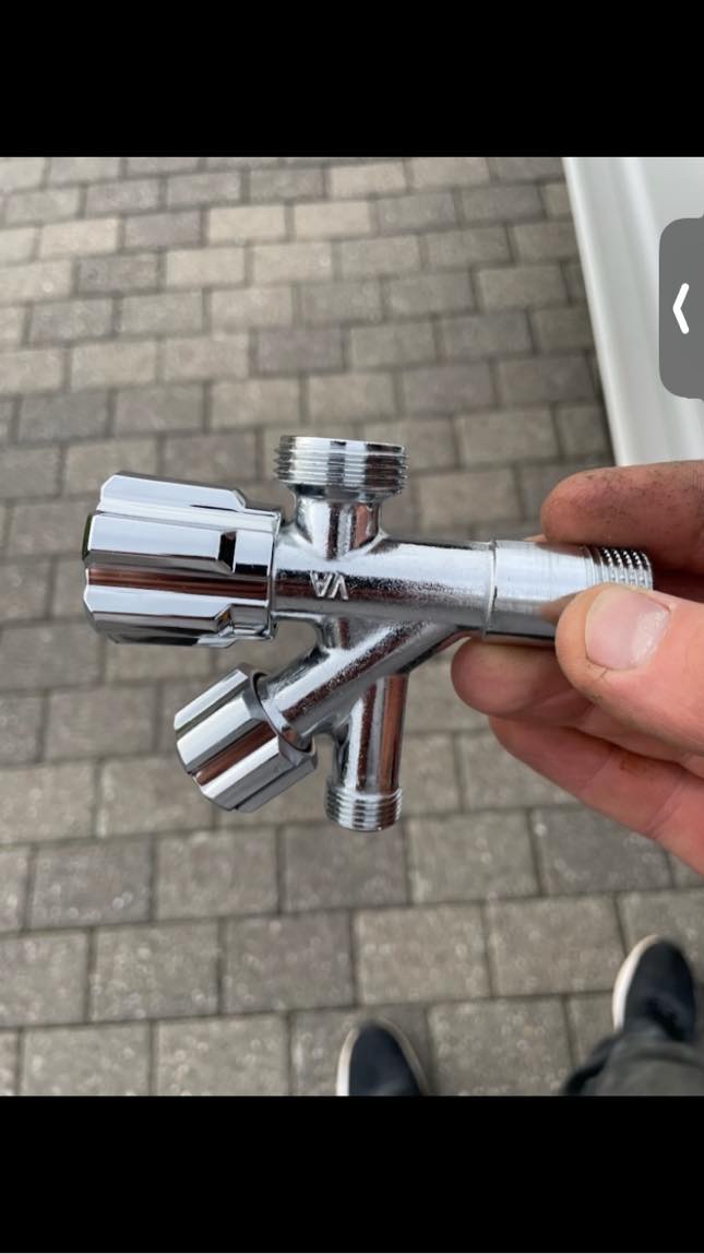 Vvs  udskiftning til ventil med 2 udtag