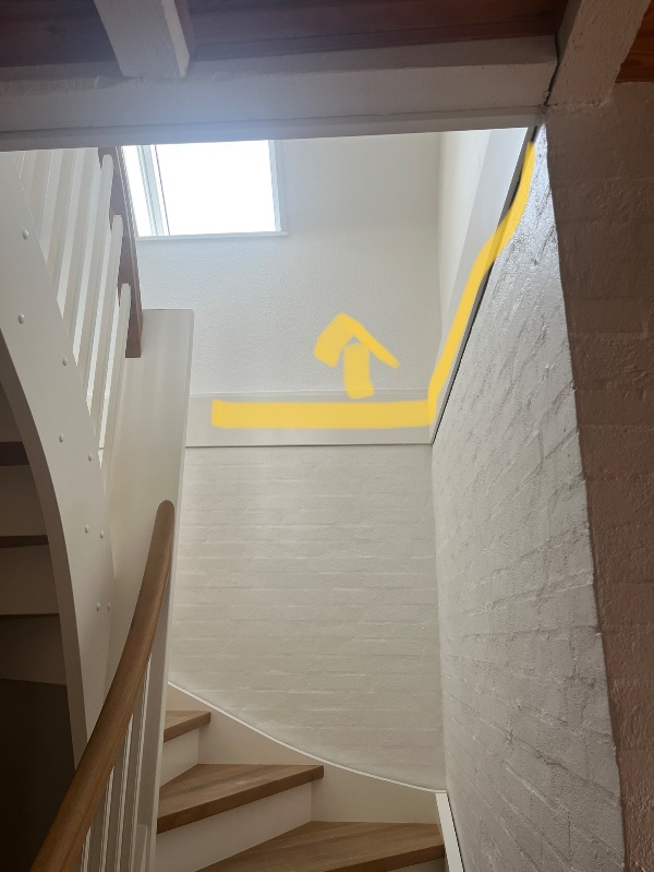 Spartling/maling af trappeopgang