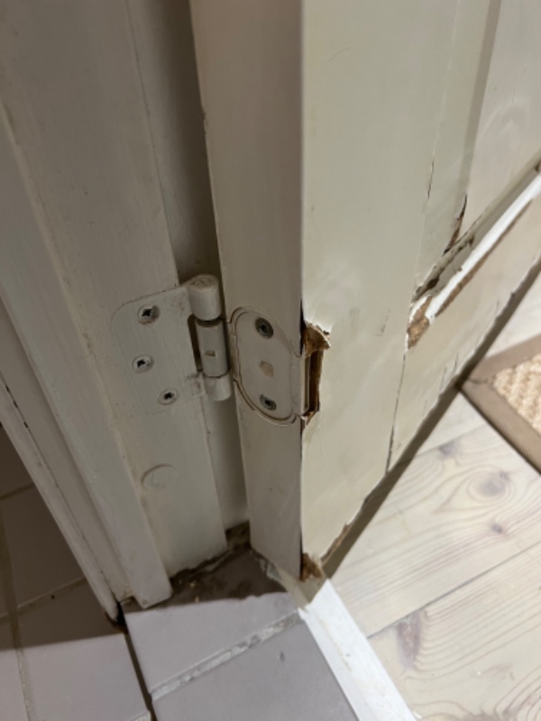 Udskiftning af toiletdør