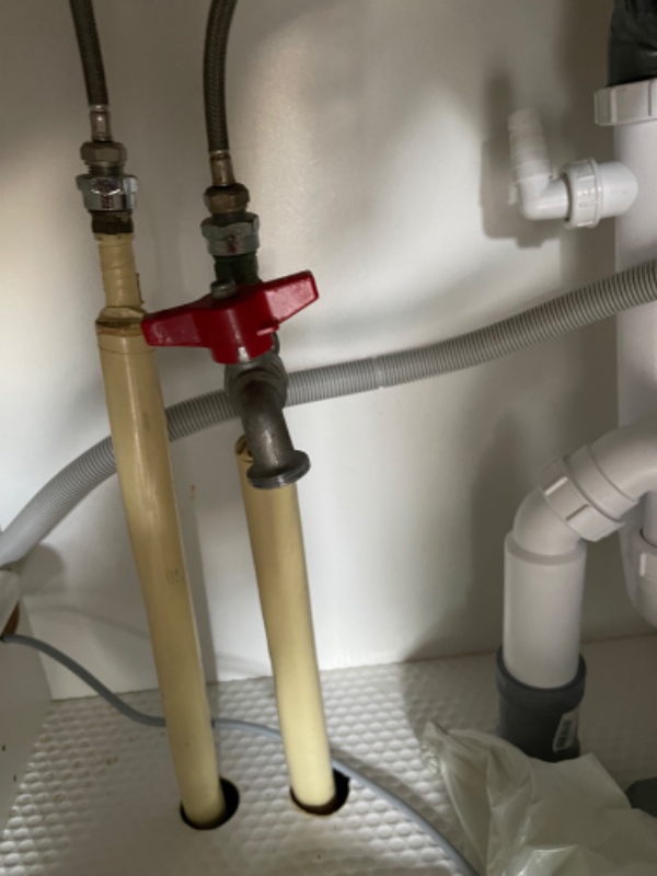 Tilslutning af opvaskemaskine