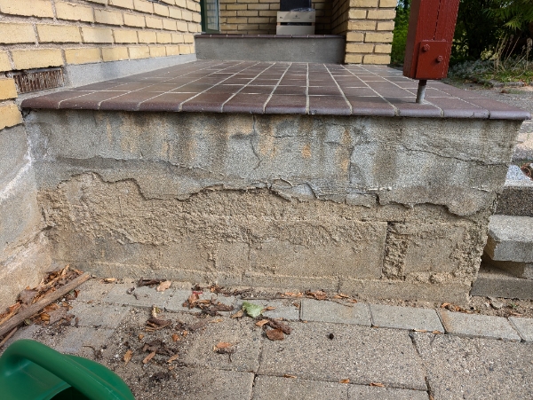 Reparation af beton trappetrin