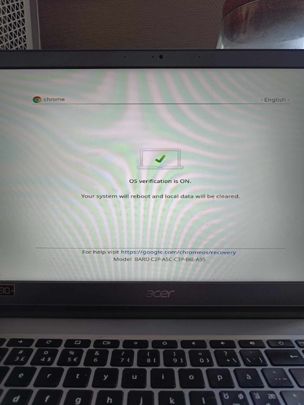 Chromebook recovery fejl