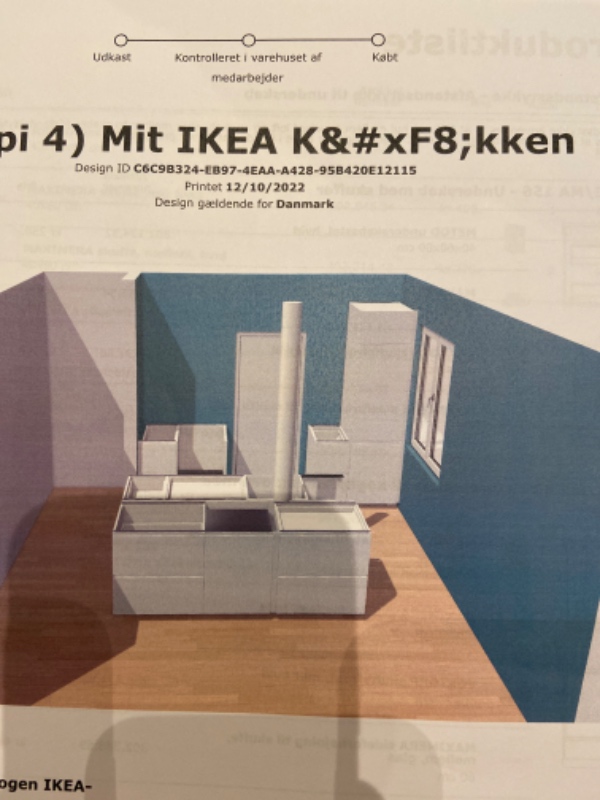 Sat et IKEA-køkken op