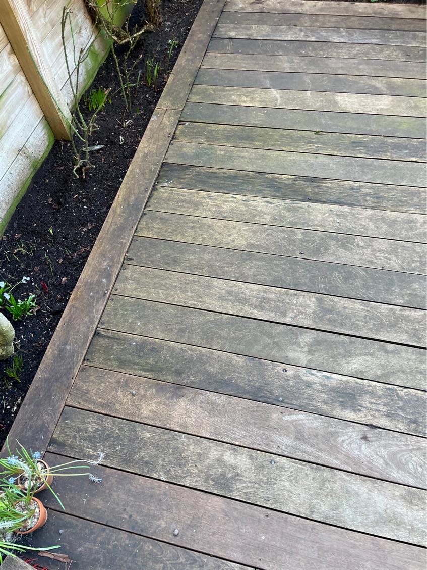 Terrase skal renoveres med mine materialer