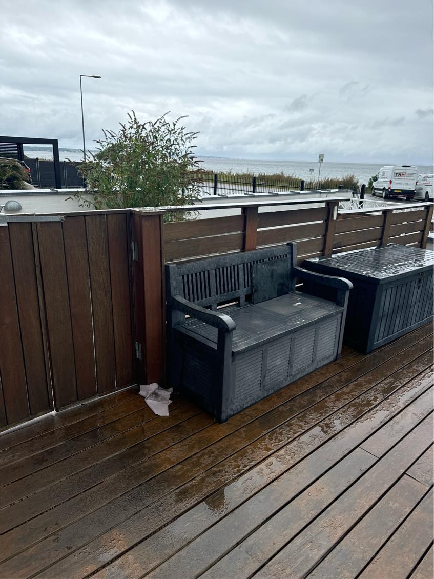 Oliering af lodrette flader terrasse