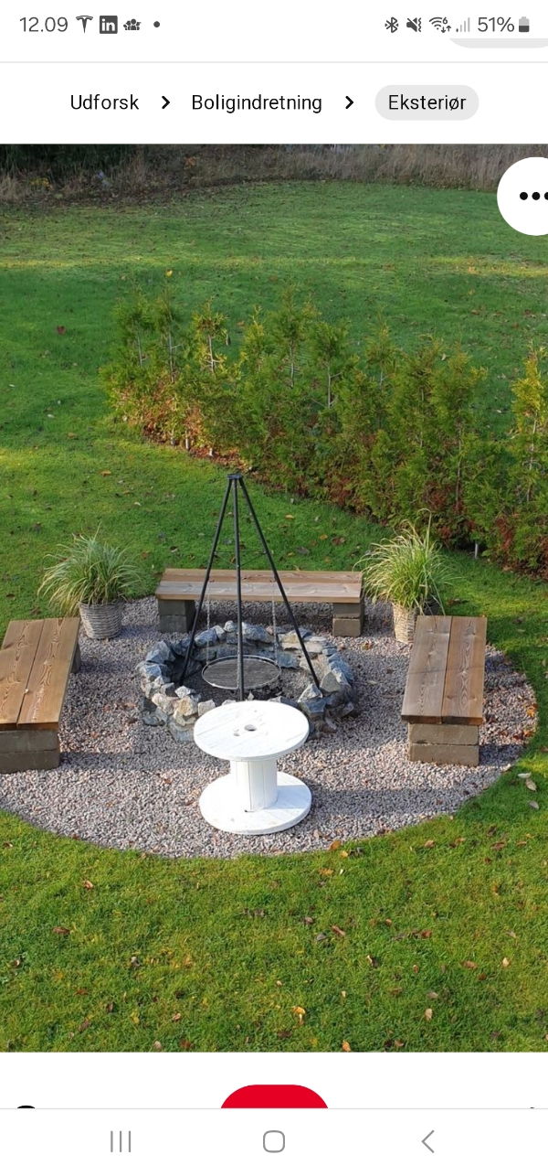 Bålsted som på billede