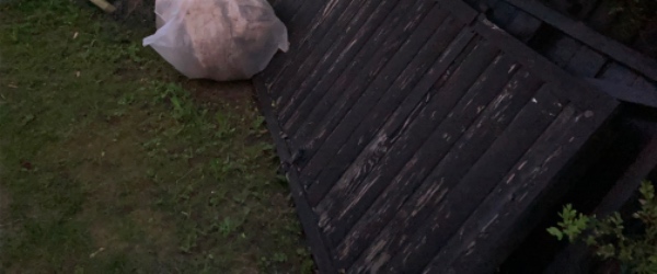 Haveaffald til genbrugsplads