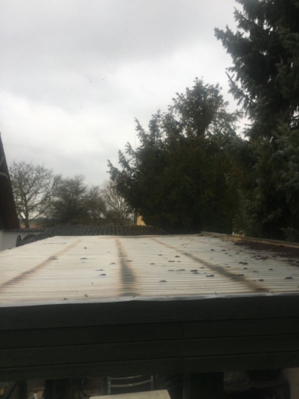 Udskiftning af tagplader på udestue