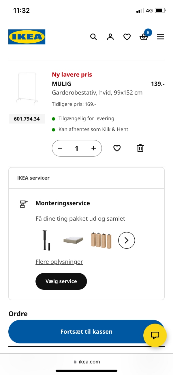 Transport af IKEA-varer til Nørrebro