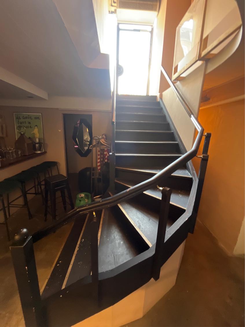 Sand and paint stairs