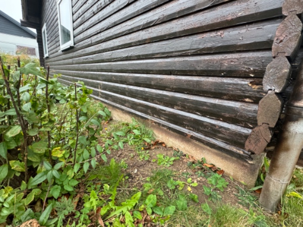 Udskift bjælker på træhus