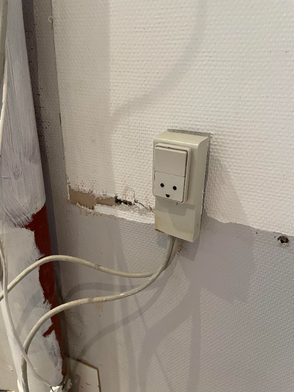 skift af stikkontakter og tjek af el efter køkkenskift/før montering af nyt køkken