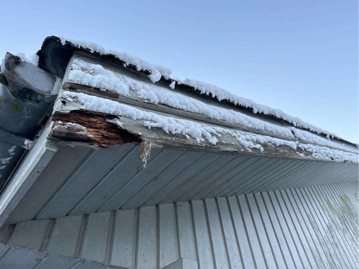 Skift 4 brædder på endegavl