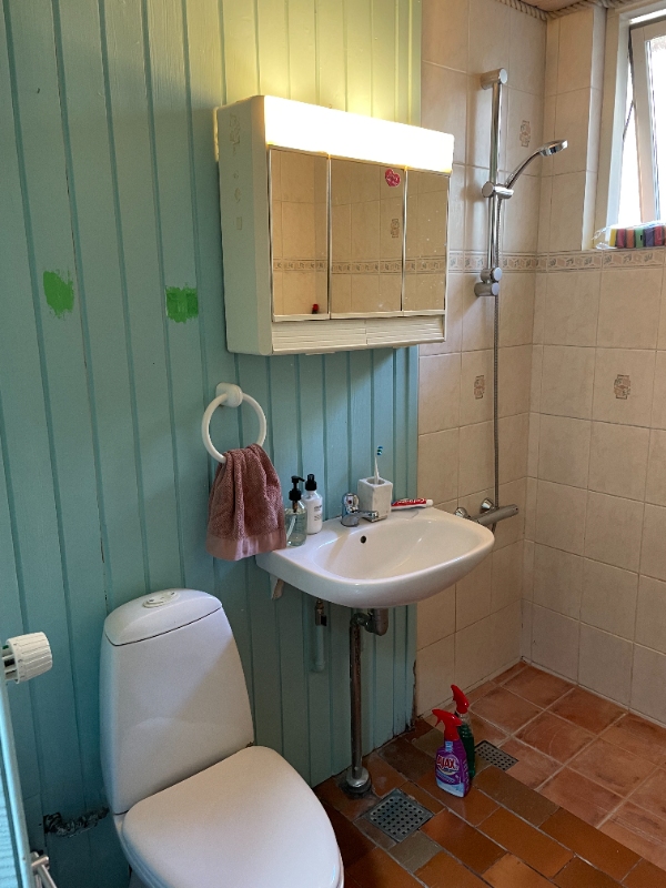 VVS - Badeværelse diverse (Brusesæt, væg, håndarmatur, håndvask, væghengt toilet)