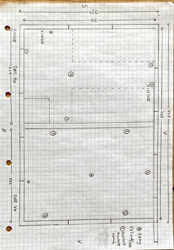 el til kontakter i et skur