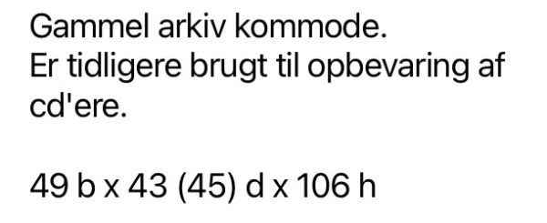 Flytning af arkivskab Amager til Skovlunde