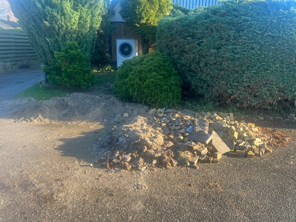 Afhentning af grus og sten