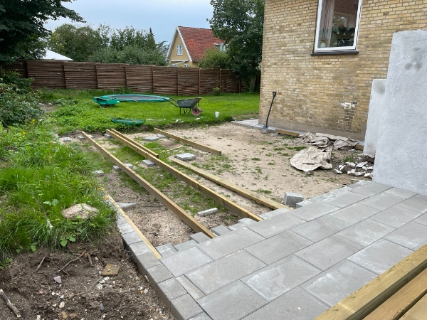 Byg træterrasse underliggende konstruktion