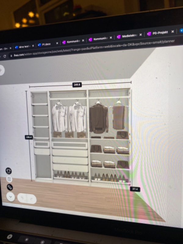 Samling af PAX skab inkl. indmad