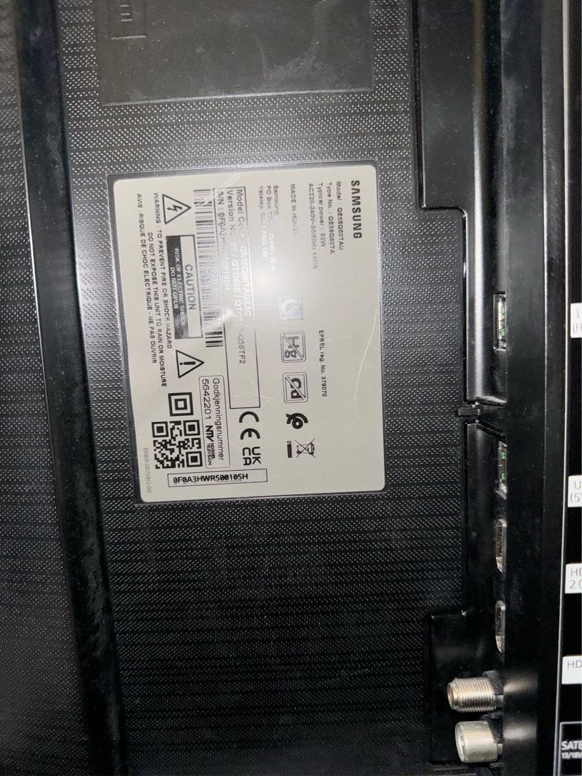 Hjælp til at reparere et samsung tv (to år gammelt)