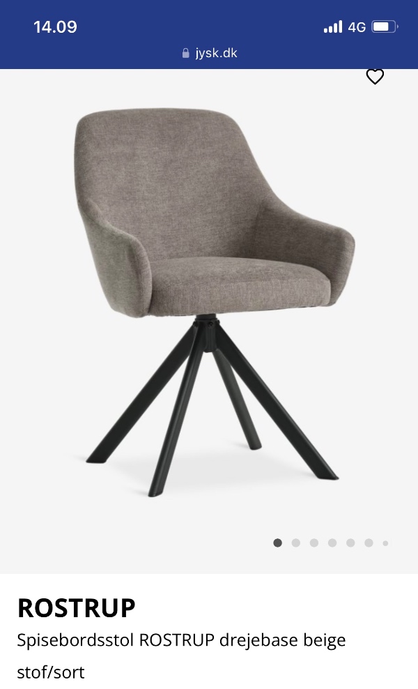 Sampling af spisebord og spisebordstoler+ små huslige opgaver